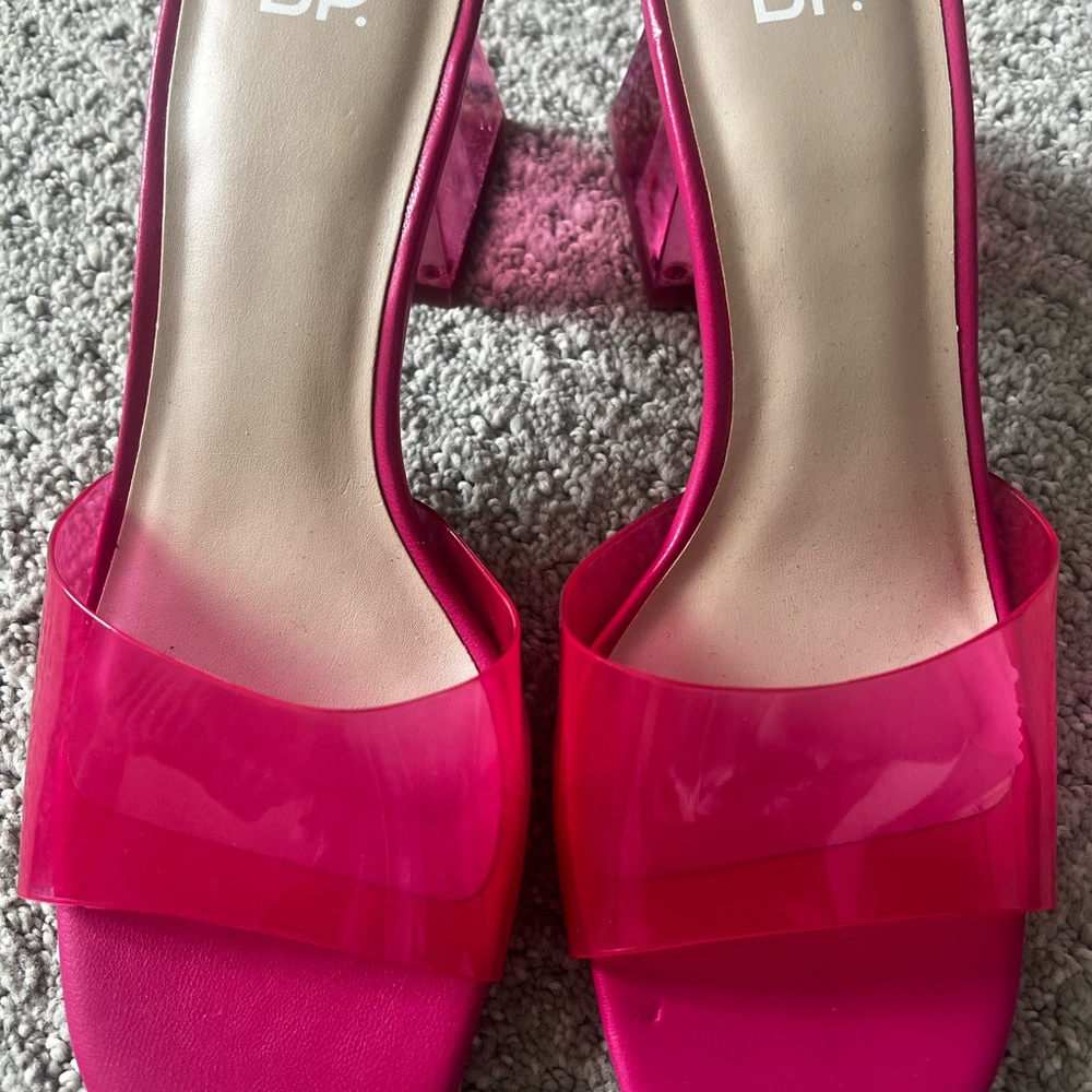 Nordstrom Pink Sandals with Glossy Finish
